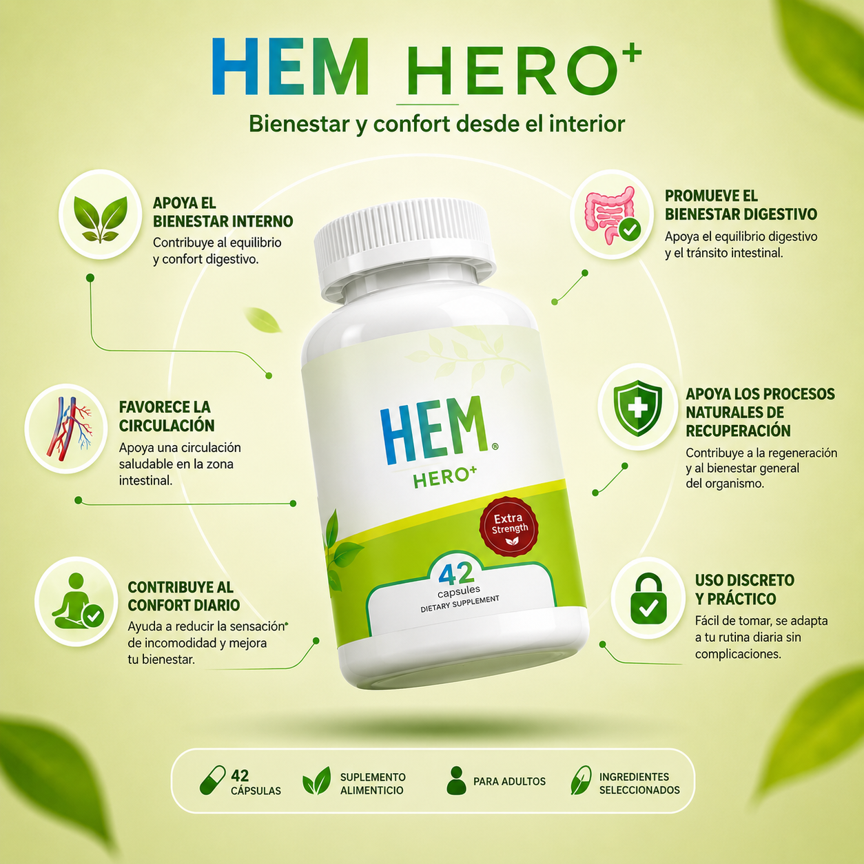 HEM HERO: Tratamiento Para Las Hemorroides 🌿