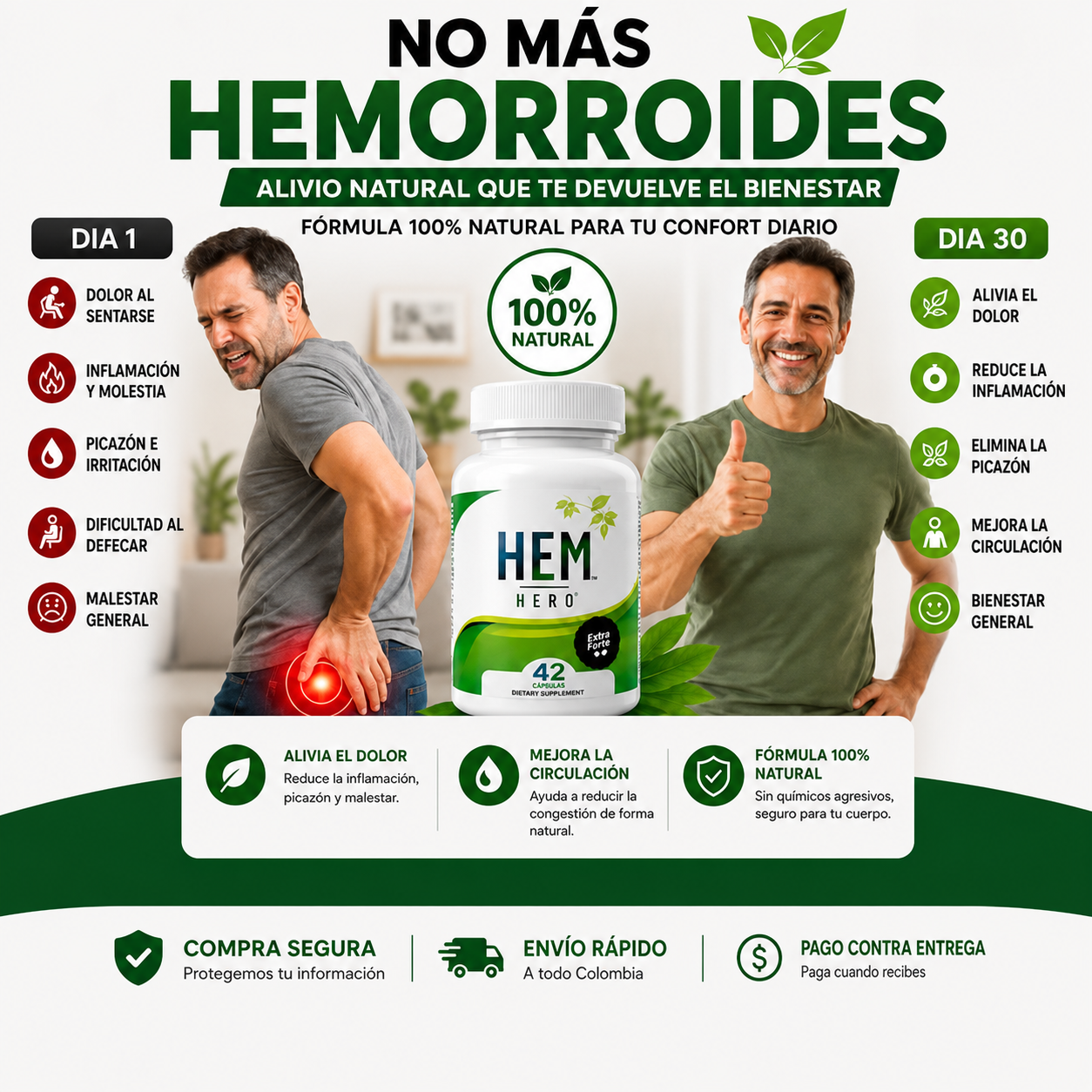HEM HERO: Tratamiento Para Las Hemorroides 🌿